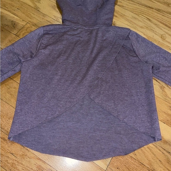 Gymshark Hoodie Women's XS Cropped Sweatshirt Cross Back Workout Gym Purple - Picture 5 of 5